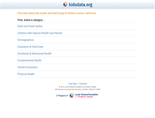 Tablet Screenshot of kidsdata.org